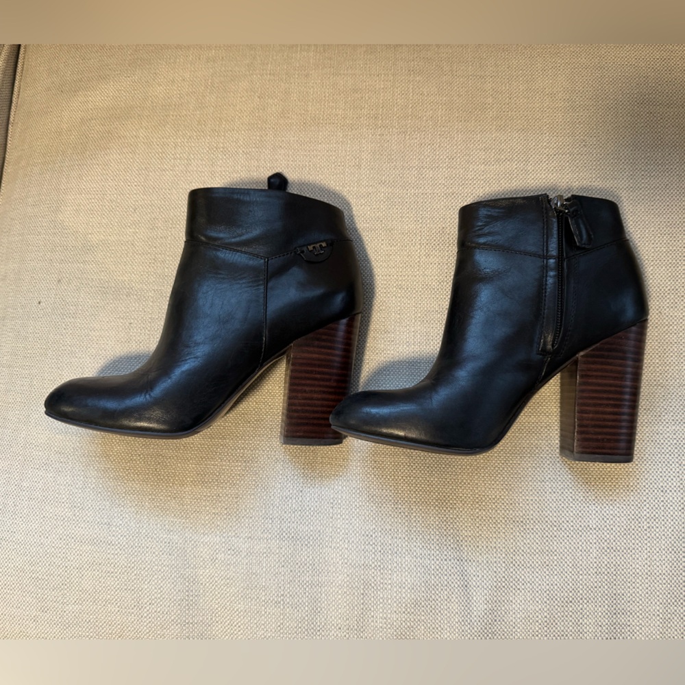 Tory Burch booties black leather W 7.5